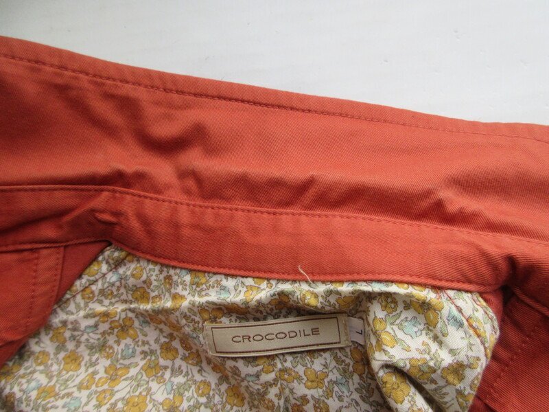 クロコダイル レディース ジャケットコート サイズL オレンジ Crocodile MF2179_画像5