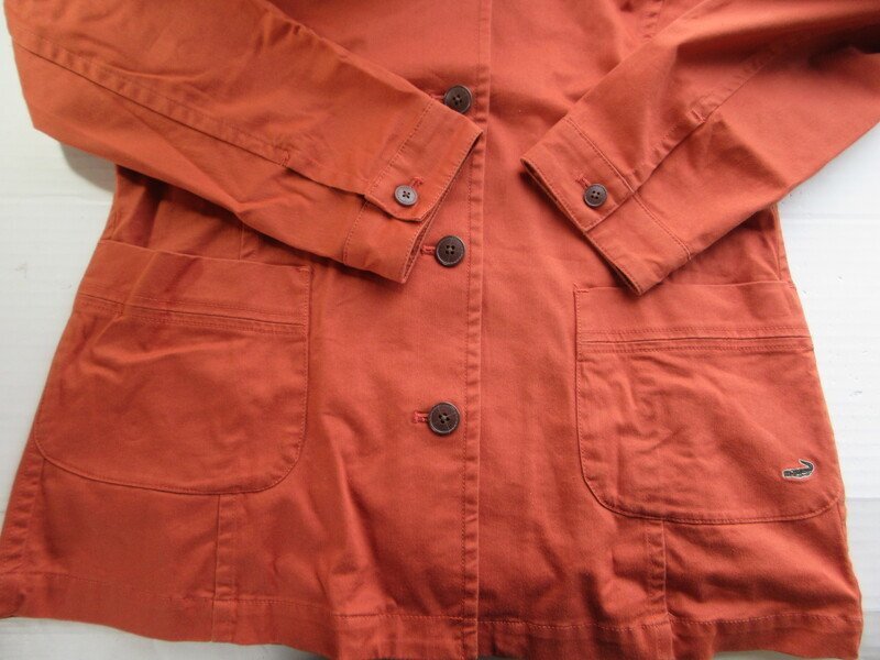 クロコダイル レディース ジャケットコート サイズL オレンジ Crocodile MF2179_画像7