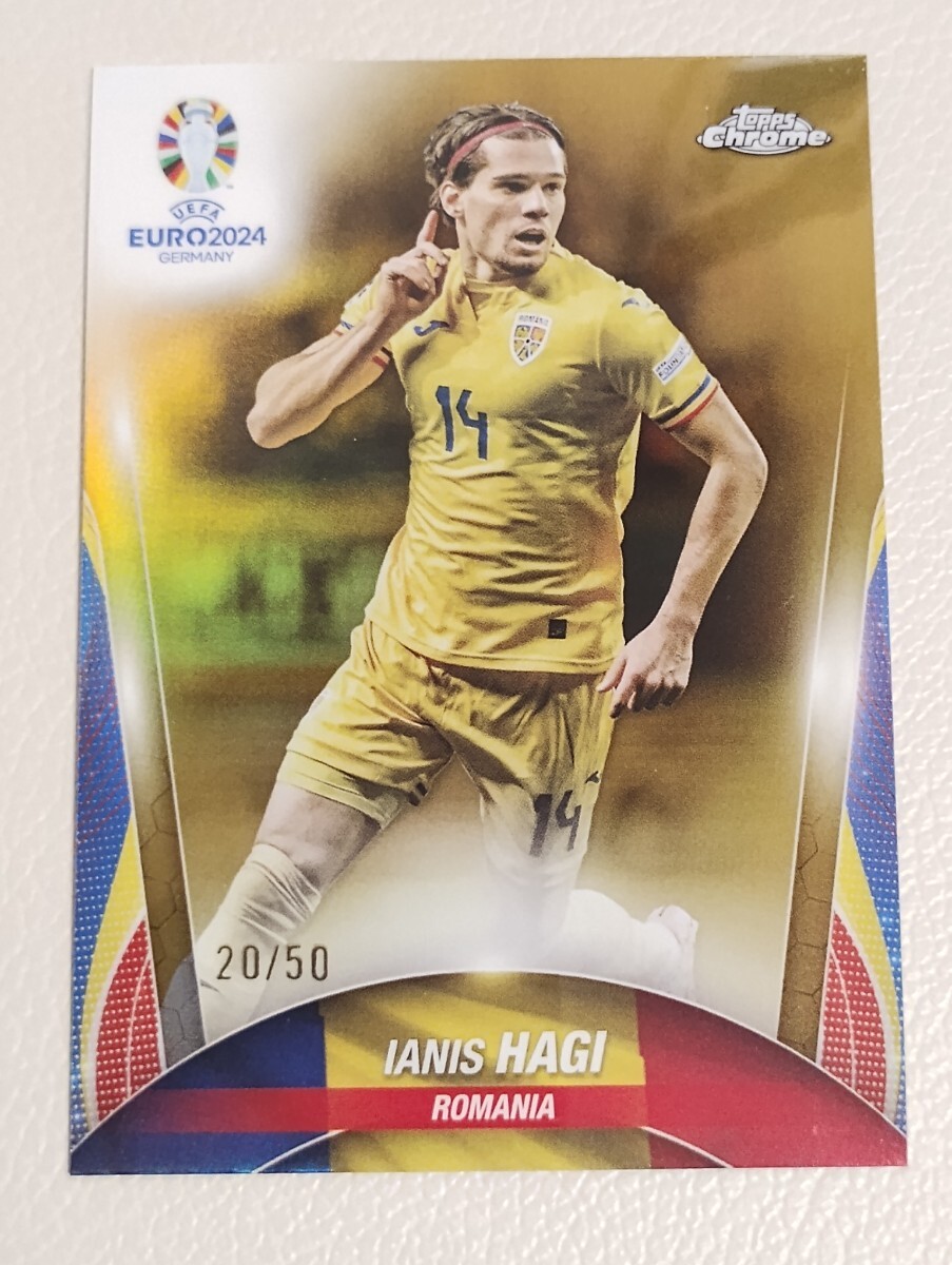 【50枚限定】2023-24 TOPPS CHROME UEFA EURO ハジ HAGI パラレル #112_画像1