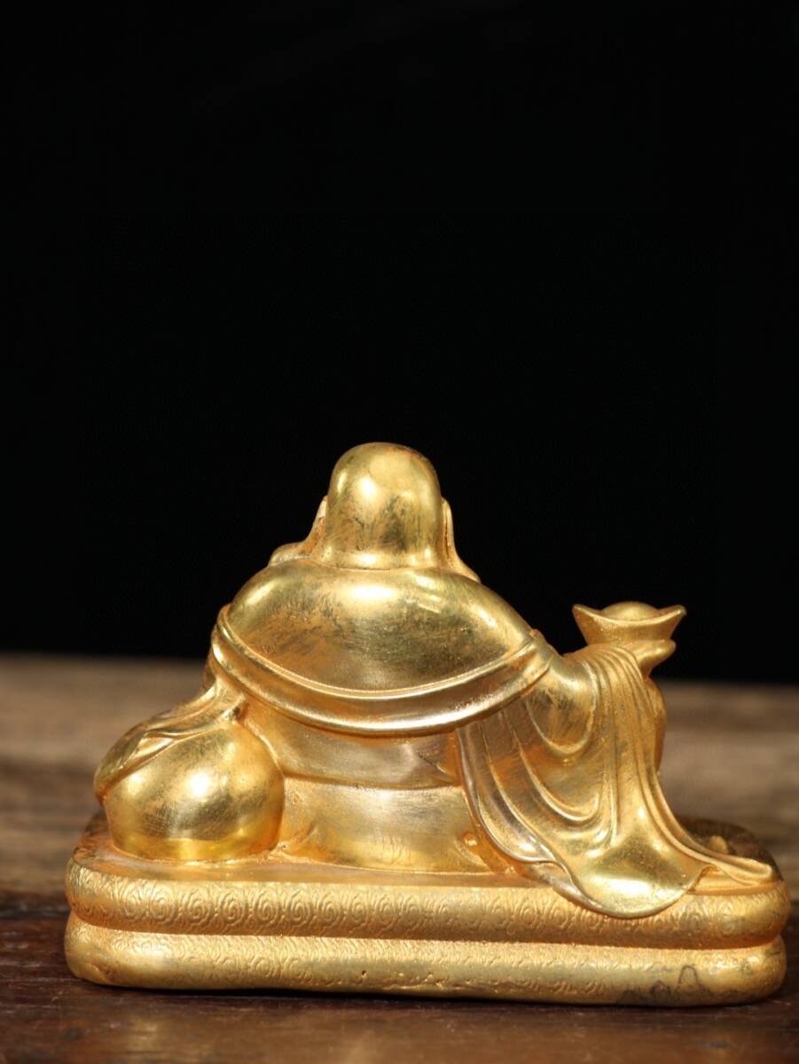 蔵友旧蔵出 銅製 塗金 悟道仏 密宗密教 供養品 仏教美術品 蔵友旧蔵出 銅製 塗金 悟道仏 密宗密教 供養品 仏教美術品