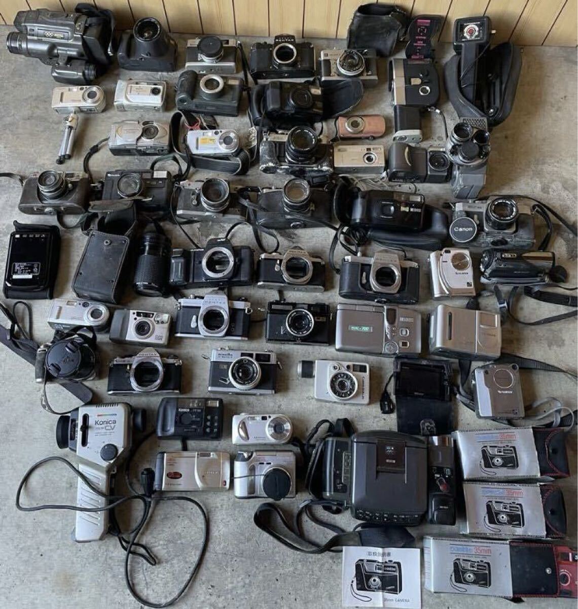 Canon Nikon Canon MINOLTA пленочный фотоаппарат Nikon PENTAX однообъективный зеркальный камера Olympus продажа комплектом в это время было использовано анимация есть 