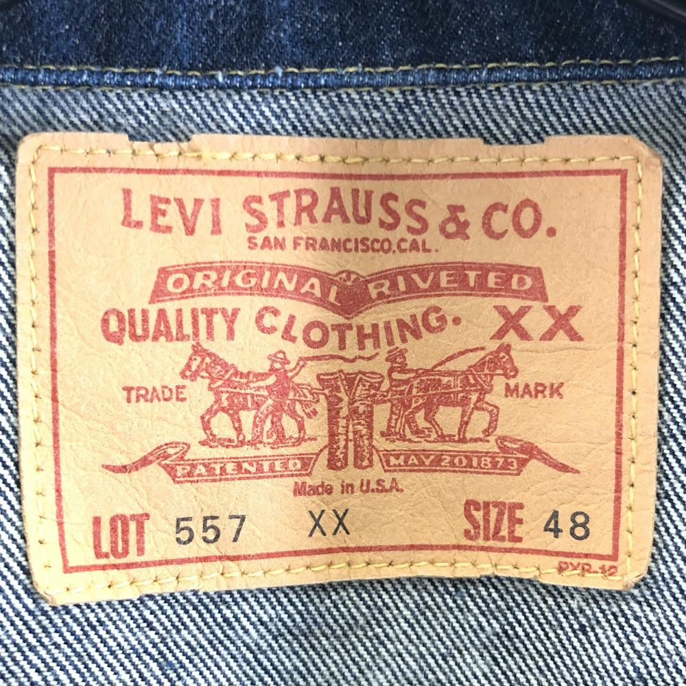 【中古】90s Levi's 557xx1962年モデル復刻 ボタン里555 バレンシア工場 SIZE48 ヴィンテージ リーバイス[240017650446]