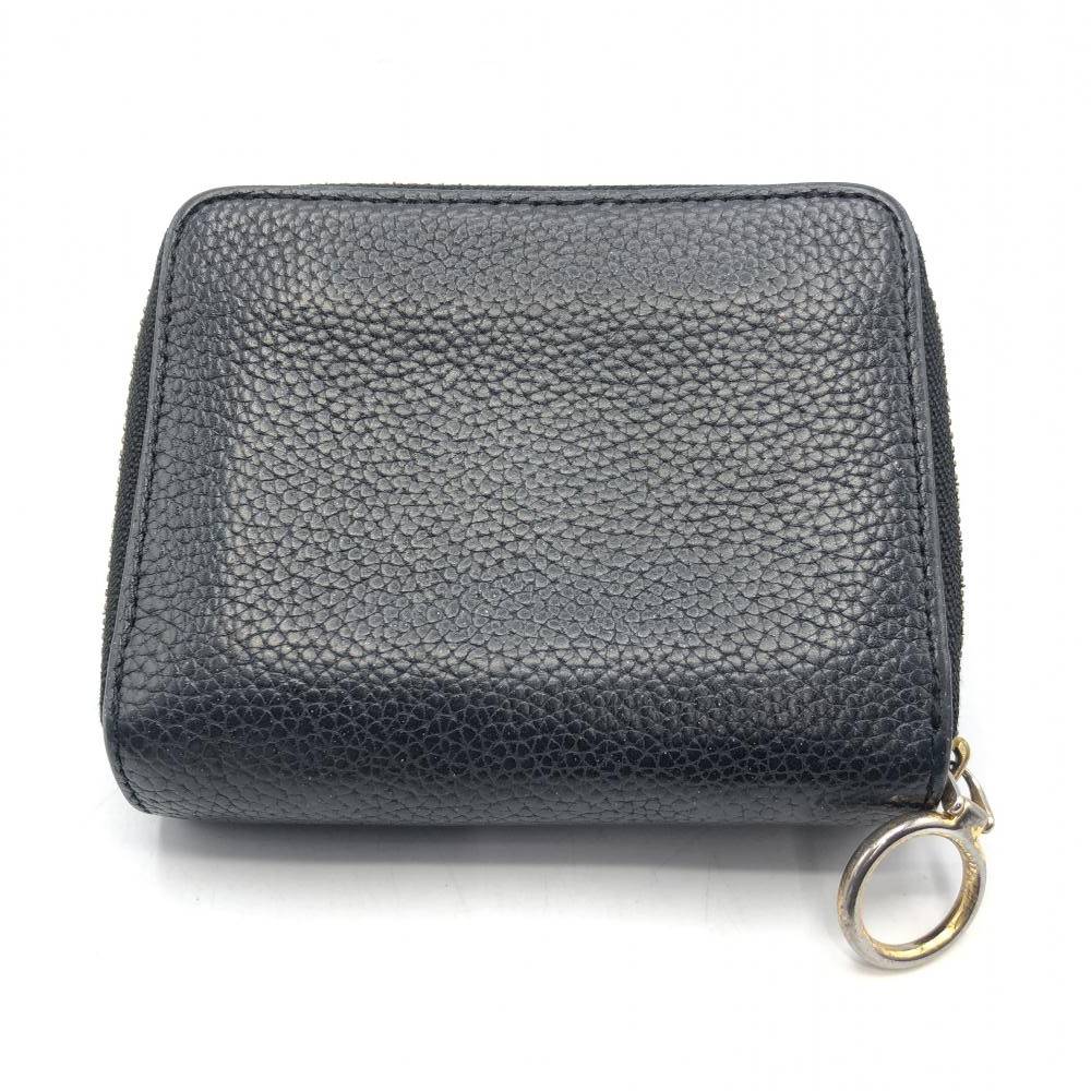 【中古】Tory Burch 二つ折り財(cái)布 ブラック ラウンドファスナーシボロゴ トリーバーチ[240017664677]