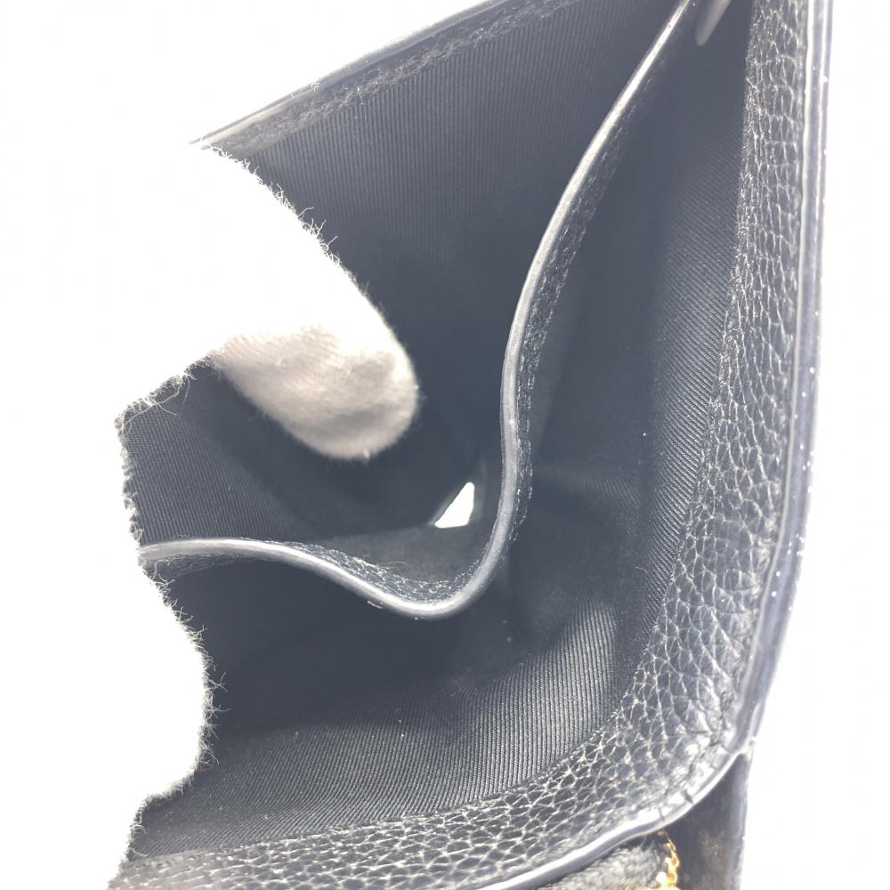 【中古】Tory Burch 二つ折り財(cái)布 ブラック ラウンドファスナーシボロゴ トリーバーチ[240017664677]