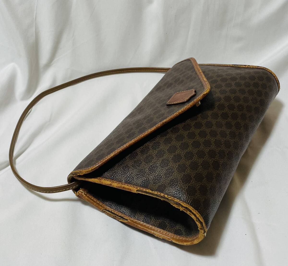 !_ Италия производства Vintage Celine CELINE Macadam рисунок Trio mf2WAY ручная сумочка клатч 