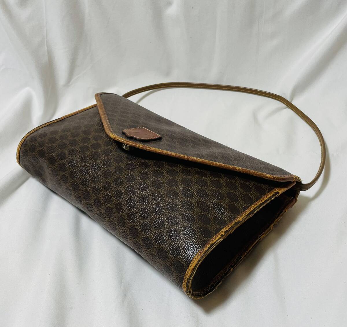 !_ Италия производства Vintage Celine CELINE Macadam рисунок Trio mf2WAY ручная сумочка клатч 
