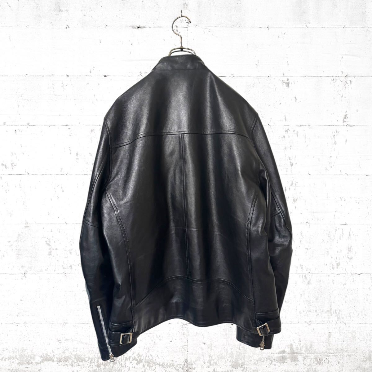 レザージャケットメンズ 本革本革 ラム羊革 ライダース