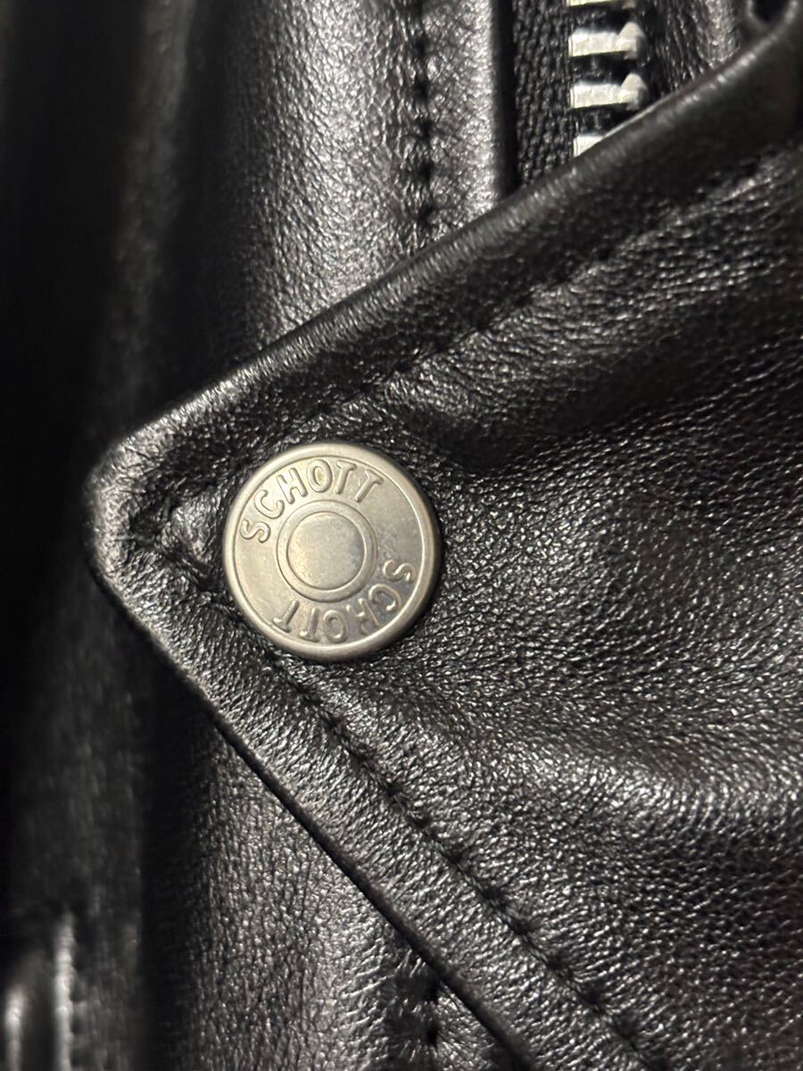 極美品 XLサイズ Schott ニューダブルブレストライダース