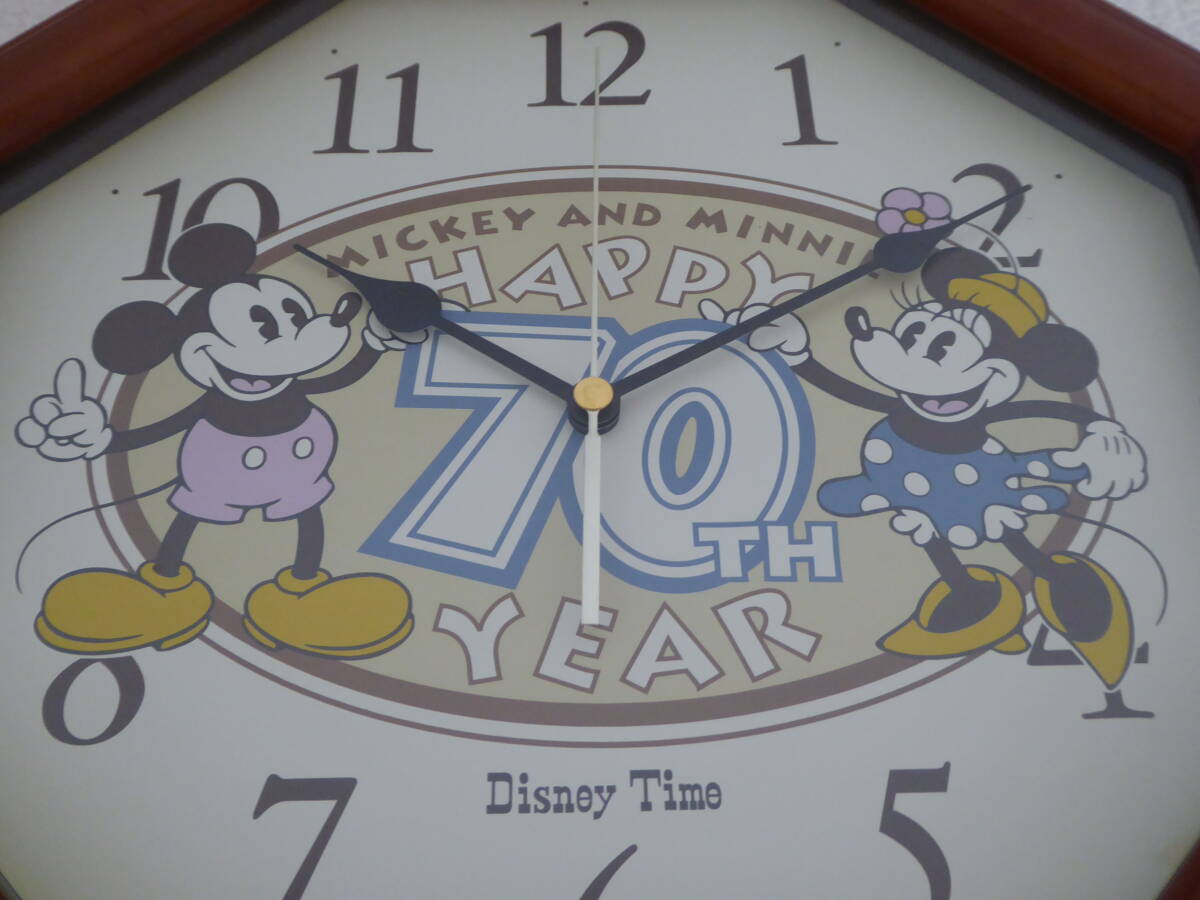  редкость! retro / Disney / Mickey Mouse & Minnie Mouse /70TH/ настенные часы / wall часы /Disney Time/ Disney время /90s/SKP/ товары 