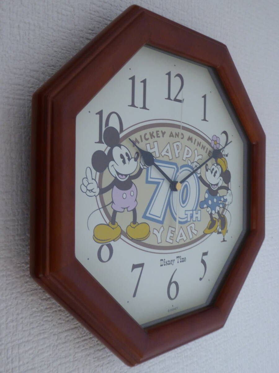  редкость! retro / Disney / Mickey Mouse & Minnie Mouse /70TH/ настенные часы / wall часы /Disney Time/ Disney время /90s/SKP/ товары 