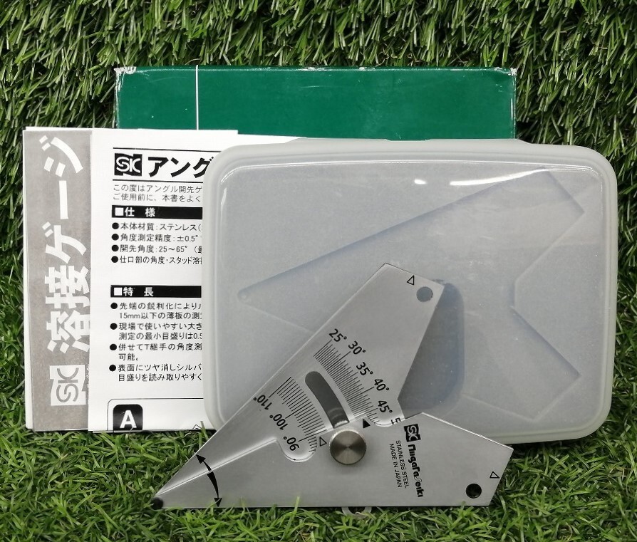 中古美品 SK 新潟精機 測定範囲25～65°/70～110° アングル開先ゲージ WGA-65