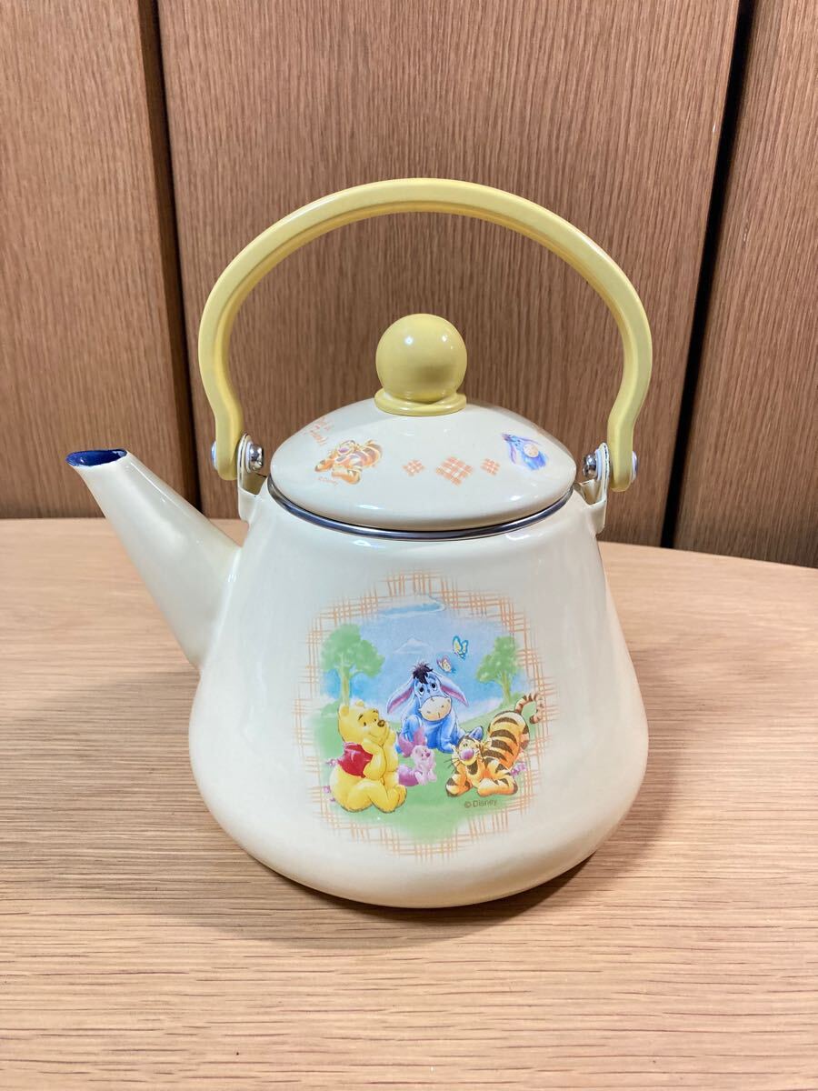 ▼くまのプーさん≪ホーロー ケトル 1個≫Disney ディズニー やかん 琺瑯 プーさん ピグレット ティガー イーヨー