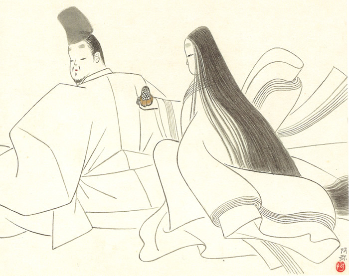 源氏物語」真木柱の巻の有名な場面・髭黒大将の北の方(正室 源氏物語」真木柱の巻の有名な場面・髭黒大将の北の方(正室