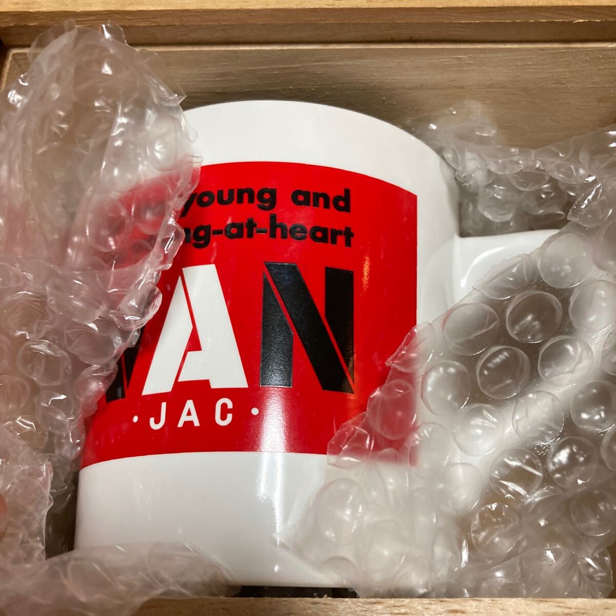 【未使用】VAN JAC ヴァンヂャケット マグカップ4個(gè)セット 木箱 アイビー 