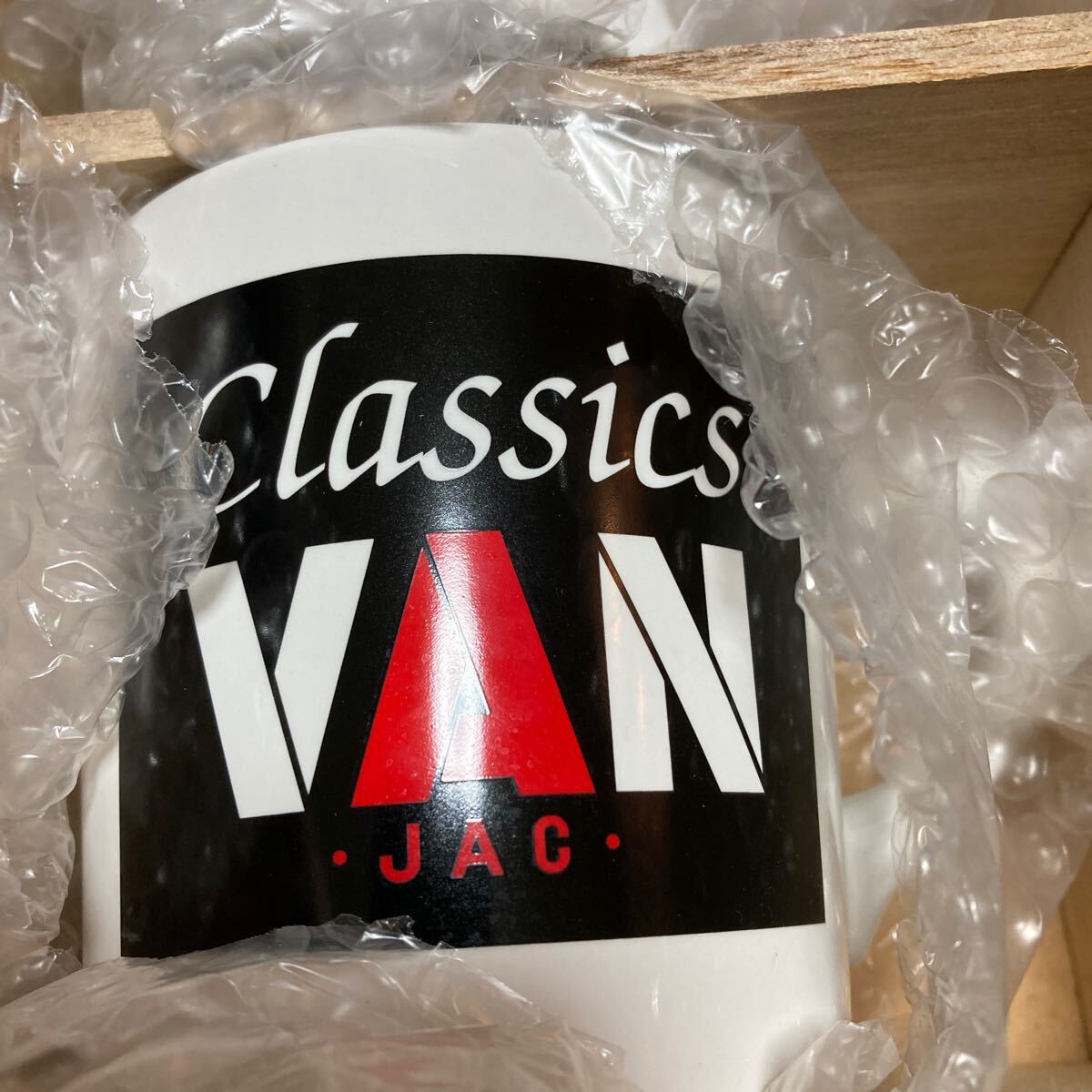 【未使用】VAN JAC ヴァンヂャケット マグカップ4個(gè)セット 木箱 アイビー 