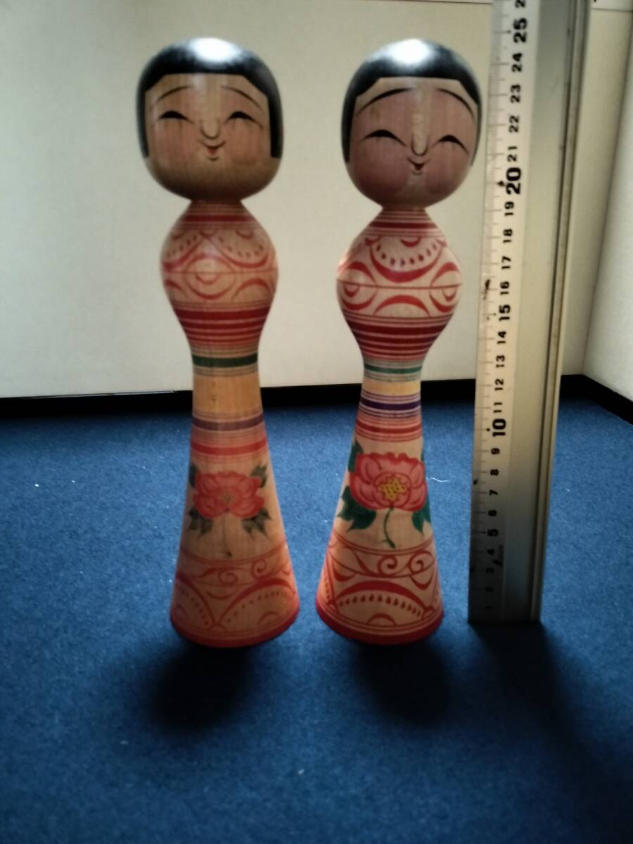 SAKURAYA】伝統工芸【時代彩色木彫 大振創作こけし / 小林伊之介 SAKURAYA】伝統工芸【時代彩色木彫 大振創作こけし / 小林伊之介