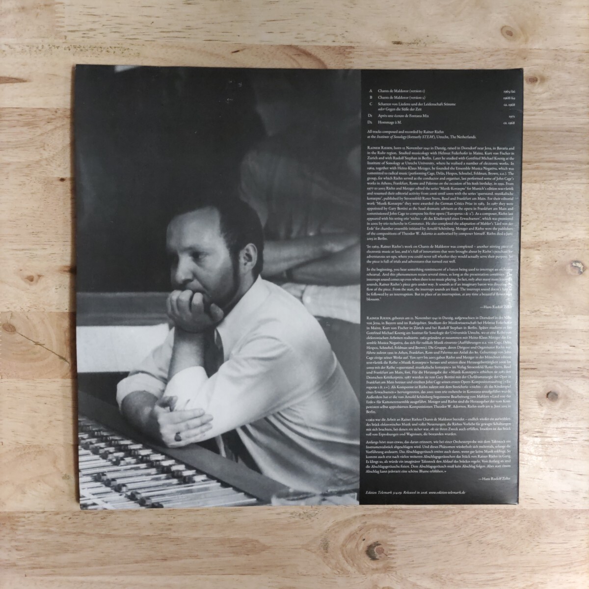 LP 即決 獨前衛(wèi)音楽家唯一の単獨作品 RAINER RIEHN/CHANTS DE MALDOROR[GERMANY盤:'16年LTD.PRESS/2LP:Ensemble Musica Negativa:電子音楽]