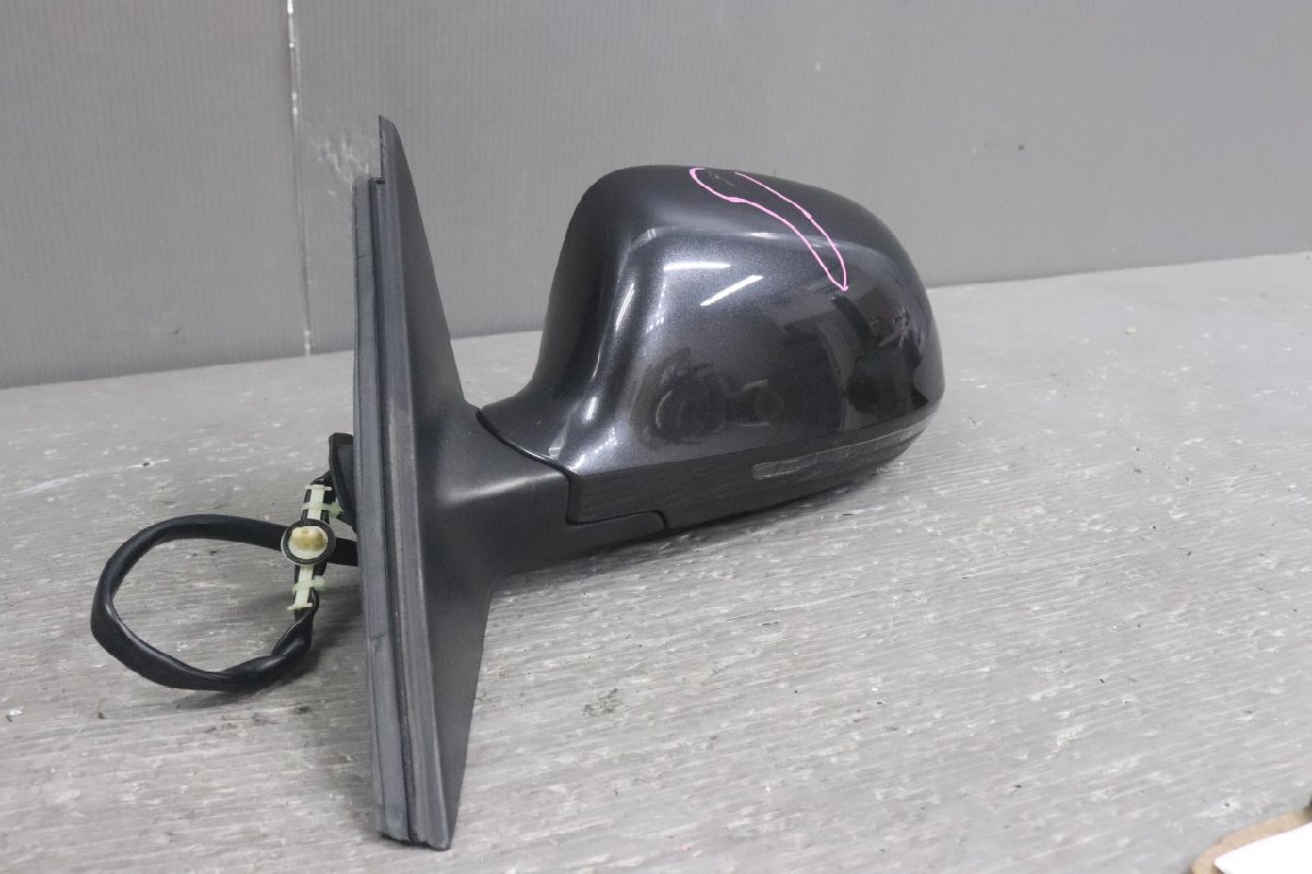 アウディ A4 アバント 1.8T (8KCDH 8K) 純正 左 ドアミラー 電格 10P 10ピン ウィンカー ヒーター付 黒系 左 ミラー サイドミラー p051194