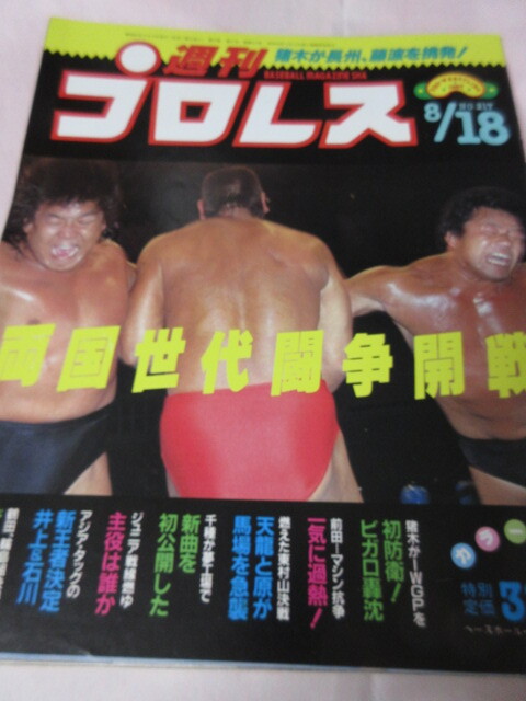 「週刊プロレス　NO.217　1987．8／18」　ニューリーダーズ　豬木対ビガロ　ベースボールマガジン社 