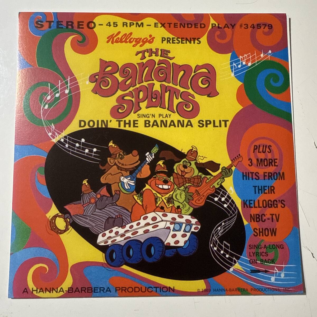The Banana Splits - Doin' The Banana Split ☆US Re 7″☆Hanna-Barbera ハンナバーベラ☆USA　TV番組