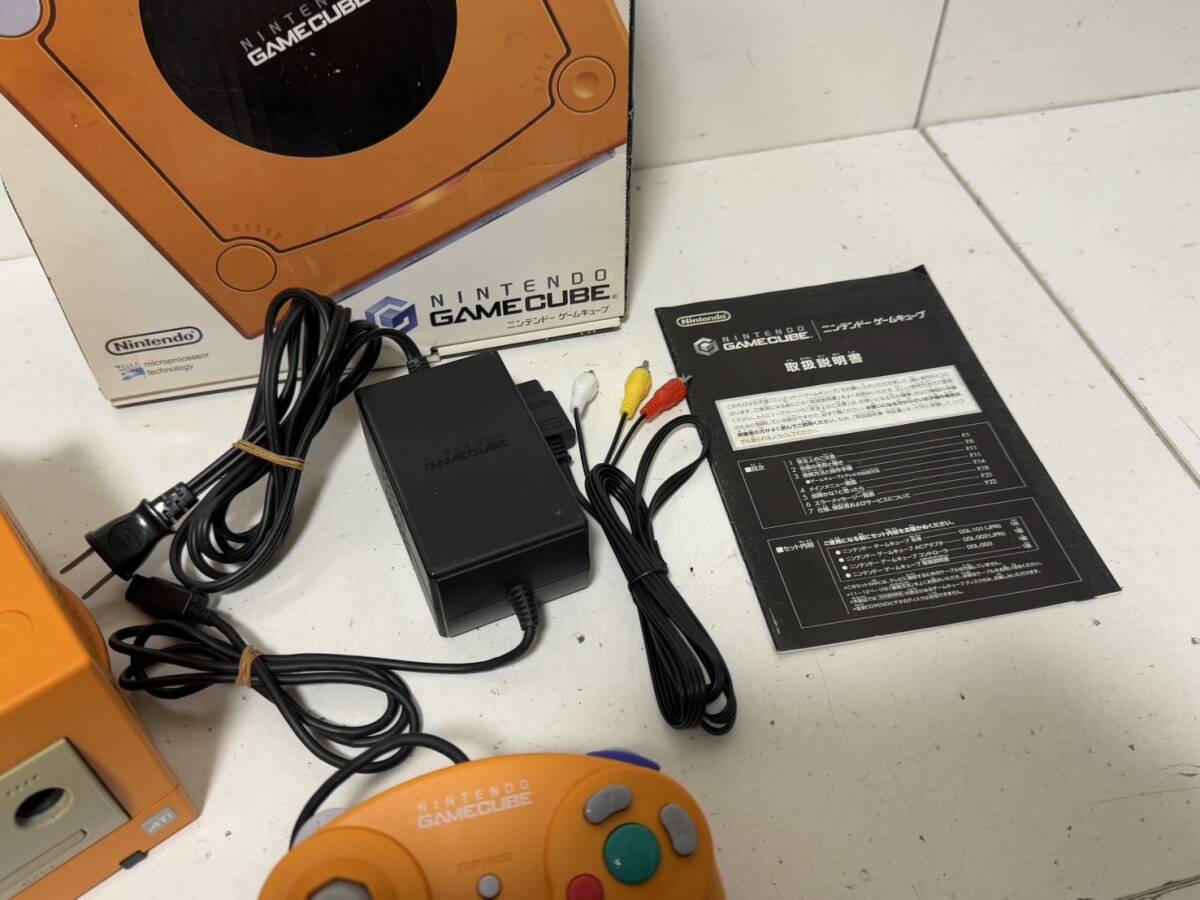 お歳暮 2024 箱 説明書付き】【任天堂 ゲームキューブ 本体 メモリーカード 本体