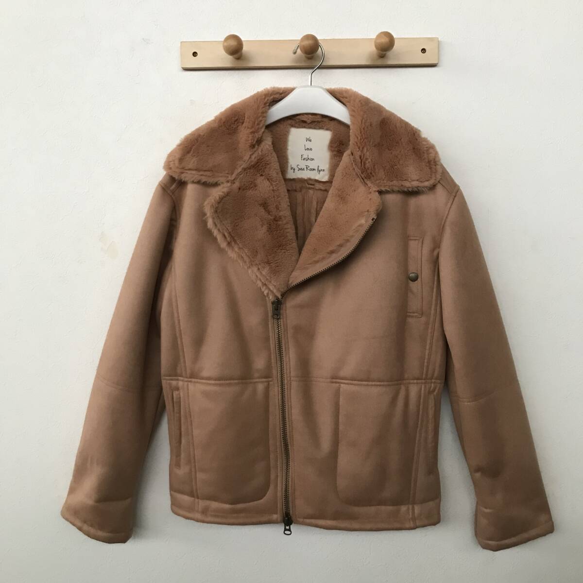 Sea Room Lynn シールームリン フェイクムートン ライダースジャケット 美品(ほぼ未着用) size FREE