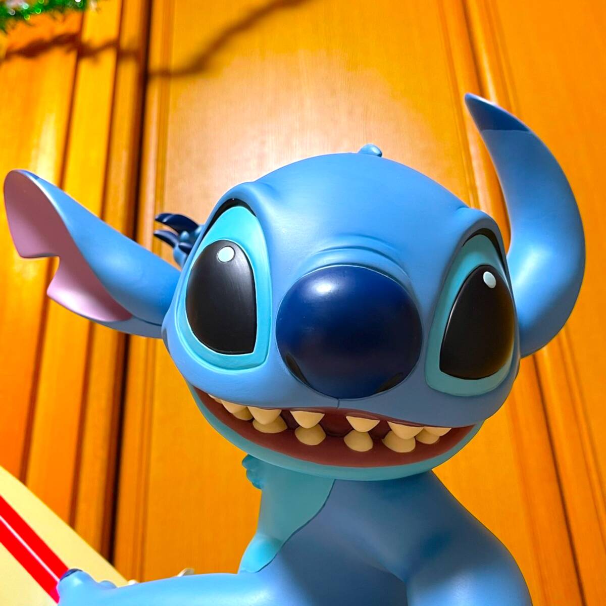 世界200体限定★リロ＆スティッチ Lilo & Stitch アロハ 海 波乗りスティッチ サーフィン 陶器製 フィギュア★ディズニー Disney  TDL