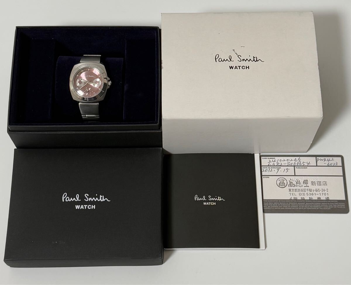 稼働品】Paul Smith ポール・スミス クォーツ腕時計 6382 稼働品】Paul Smith ポール・スミス クォーツ腕時計 6382