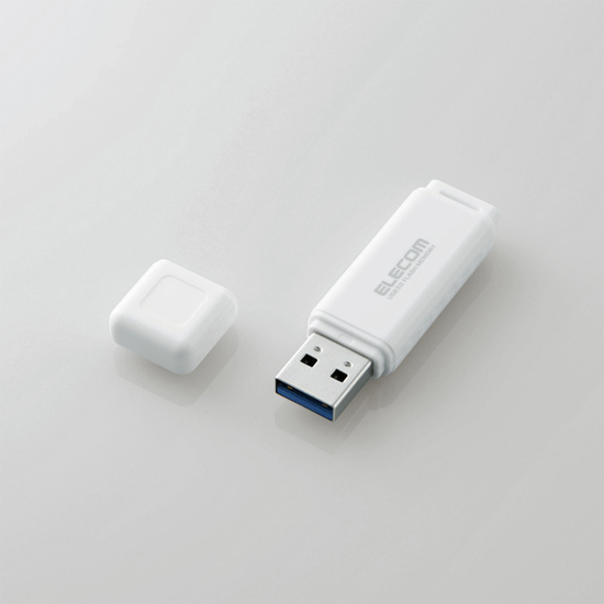 ELECOM エレコム USB3.0対応USBメモリ MF-HSU3A32GWH 32GB ホワイト [管理:1000028554]