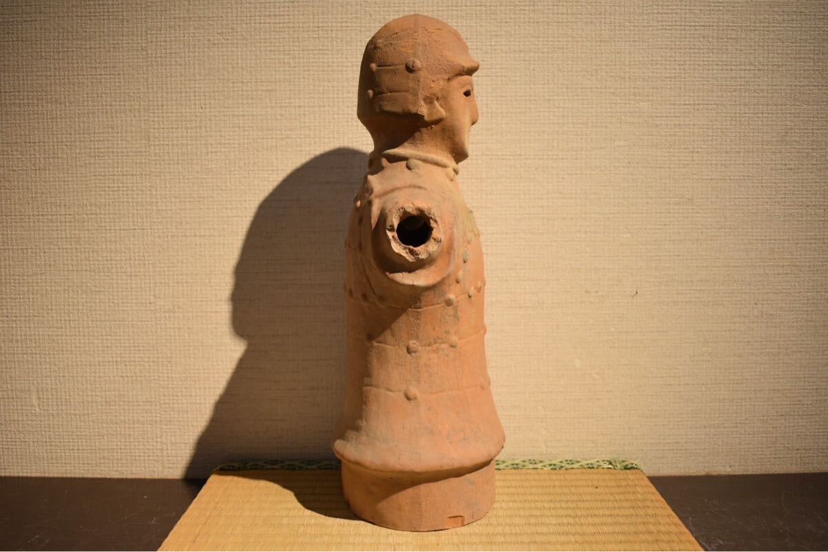 GE】Y2607【コレクター所蔵品】時代 武人埴輪/美術 土器 はにわ