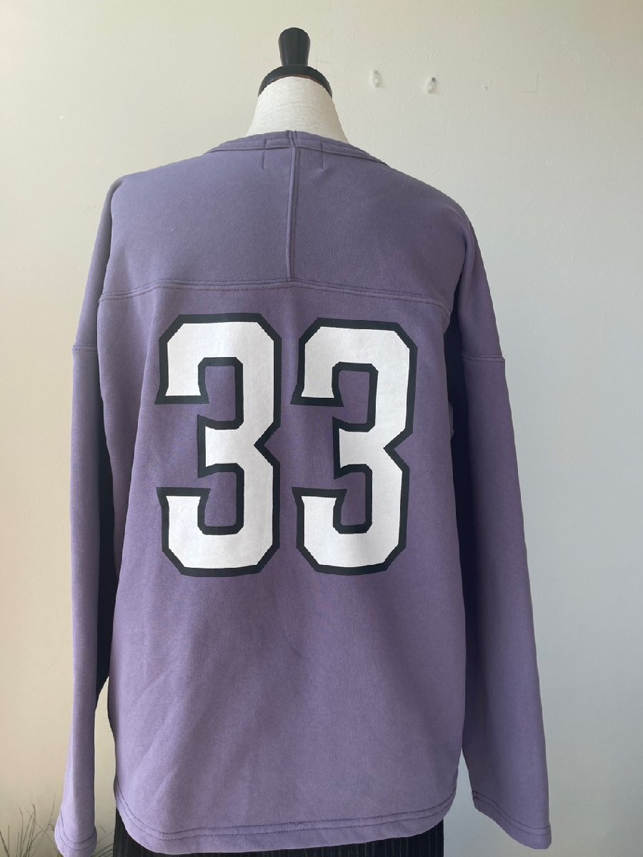 MICALLE 　中古　レディース　トップス　カットソー　トレーナー　長袖　パープル　ナンバーロゴ　美品