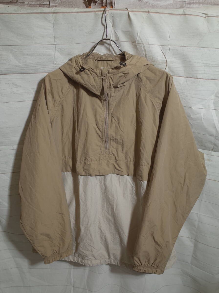 メンズ pl368 UNIQLO ユニクロ アノラックパーカ ジャケット XL ベージュ系