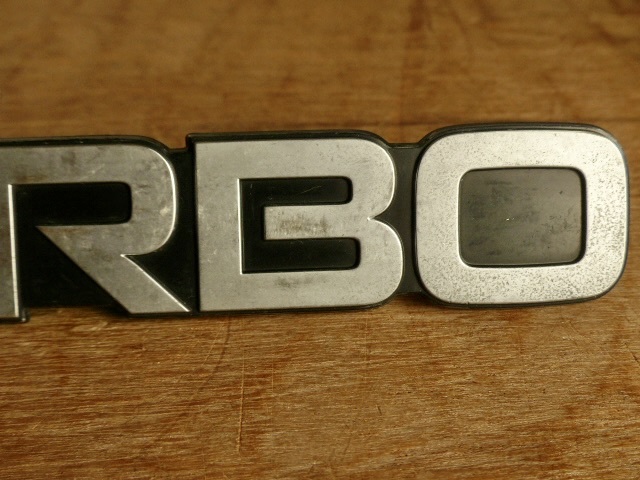 舊車　TURBO エンブレム　中古品　1209