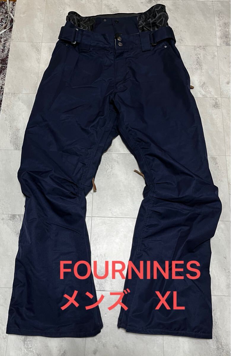FOURNINES ネイビー　紺　メンズ　XLサイズ 　スノーボードパンツ　 フォーナインズ