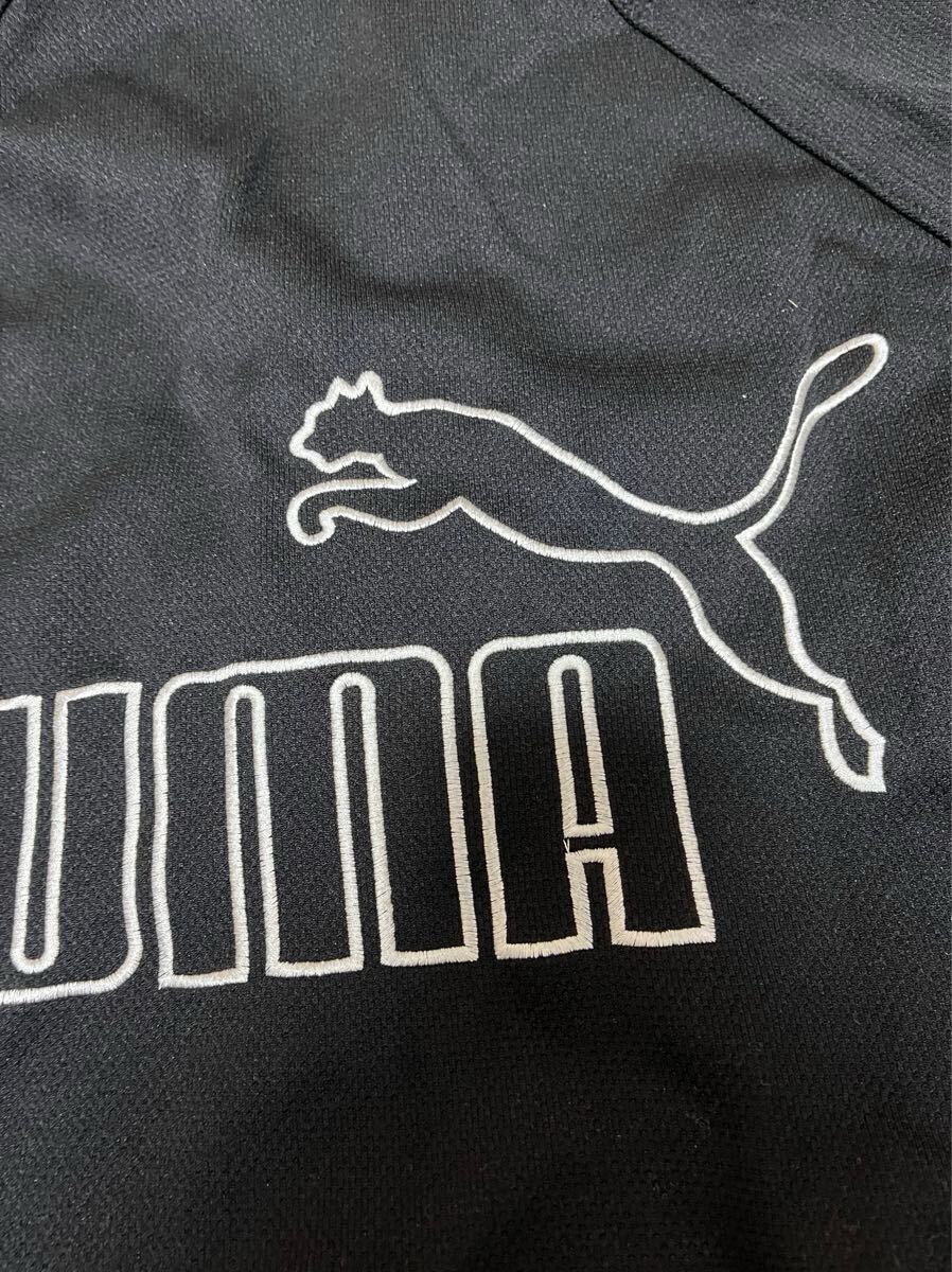 PUMA プーマ ブラック 黒 半袖 ハーフパンツ ジャージ パンツ 総