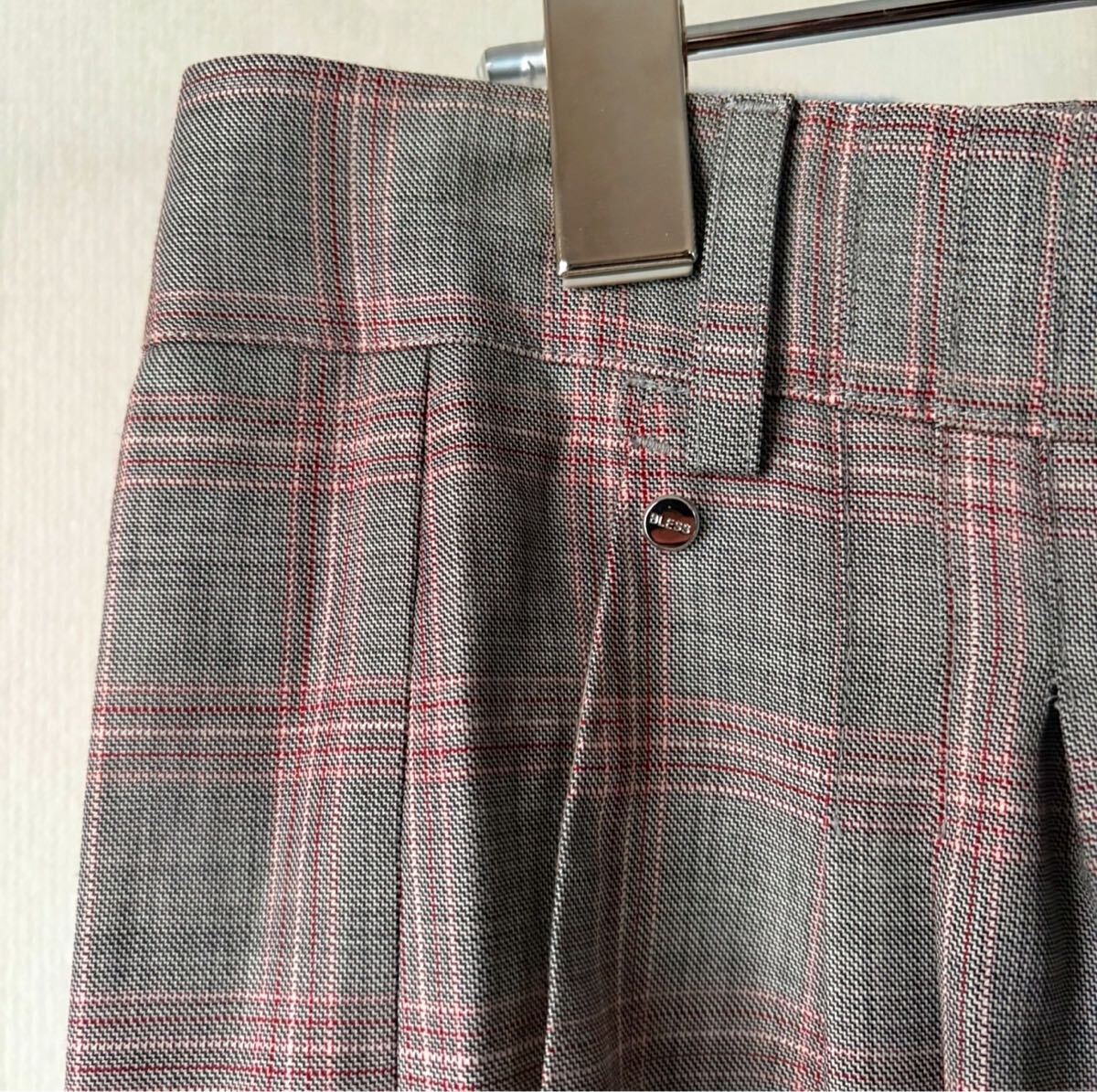 薄手 bless n° 55 グレー × ピンク グレンチェック スラックス Yahoo!オークション - 美品 bless n° 55 ブレス グレー ピンク