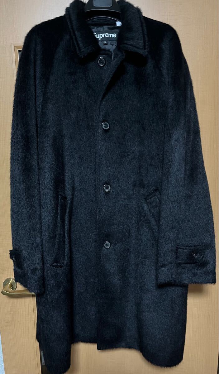  Kimutaku wearing for Supreme Alpaca Overcoat Black Supreme alpaca over coat Loro Piana new goods 