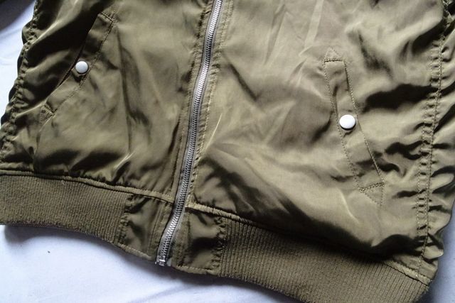 Private Pause/プライベートポーズ/リバーシブルブルゾン/ジャンパー/アウター/前ジップアップ/くすみピンク/カーキ/Mサイズ(12/19R6)_画像10