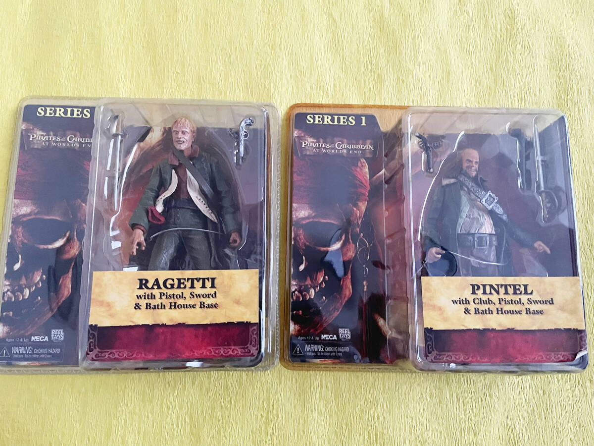 【未開封】 NECA パイレーツ・オブ・カリビアン ワールド・エンド ラゲッティ ピンテル 2点 ネカ