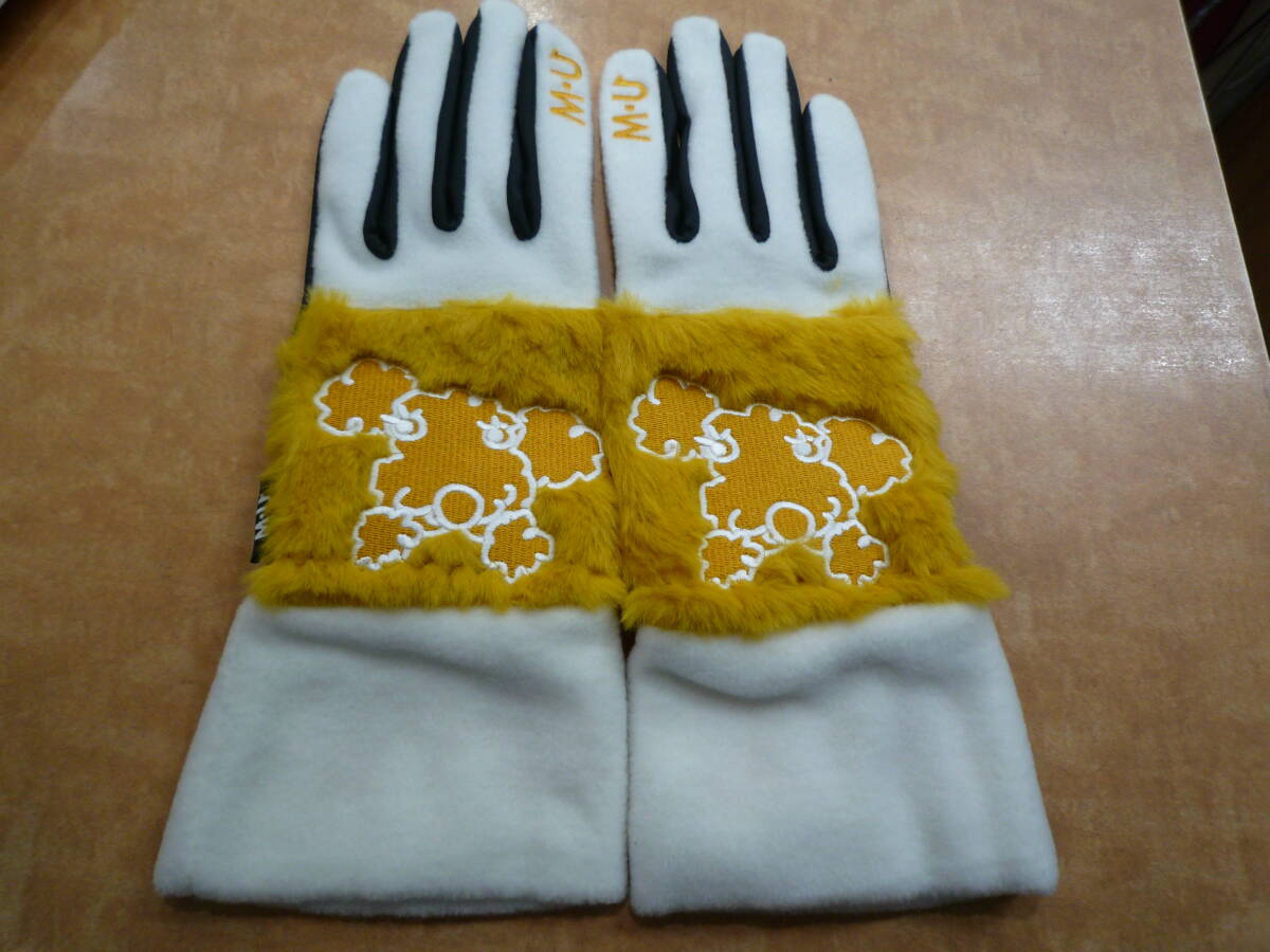冬用グローブ”両手”MU-SPORTS?”黒/黃色/白”S”サイズ17～18㎝新品です！