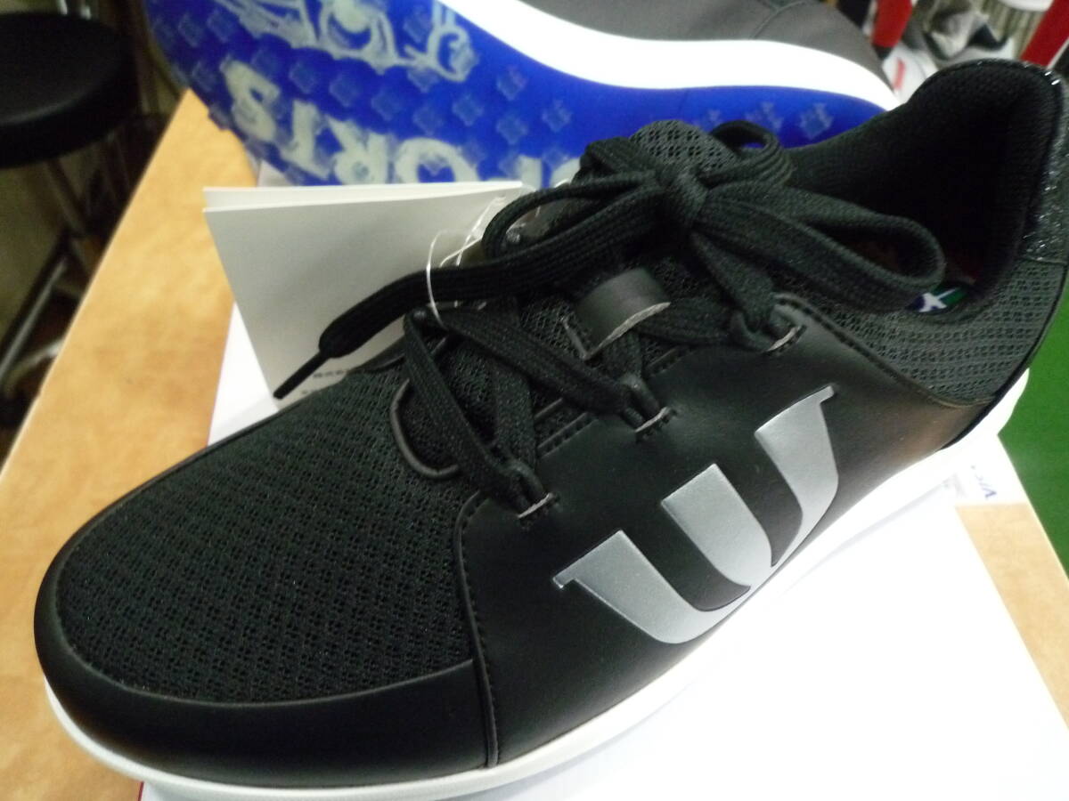 レビュー高評価アイテム特集|ファッション通販 MU-SPORTS・お洒落なスパイクレスシューズ”黒"(紐)25.5㎝”新品です! 25.5cm