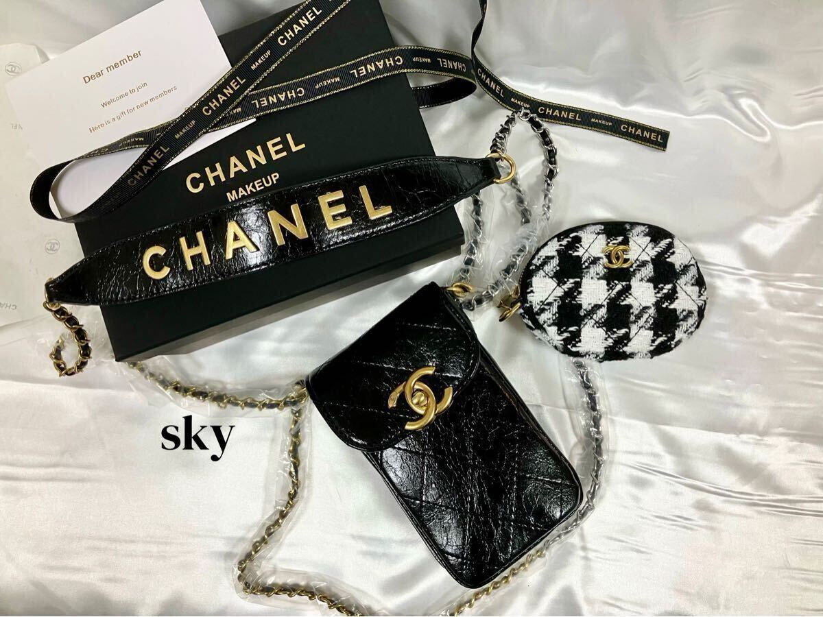 シャネルCHANELノベルティスマホショルダーバッグ シャネルCHANELノベルティスマホショルダーバッグ