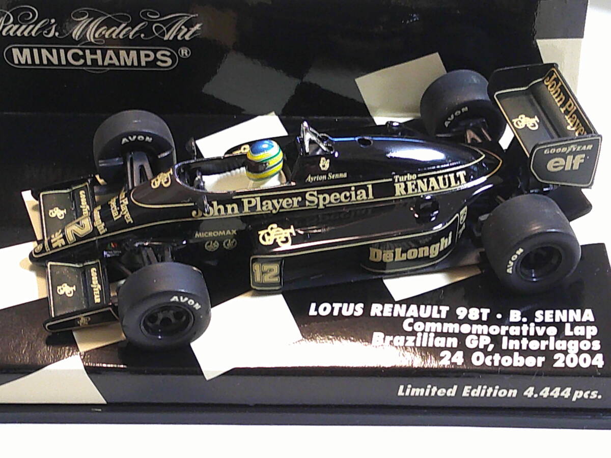 ロータス・ルノー98T ブラジルGPインテルラゴス 2004 ブルーノ・セナ【PMA 1/43 ミニチャンプス ミニカー タバコ仕様】ロータス98T
