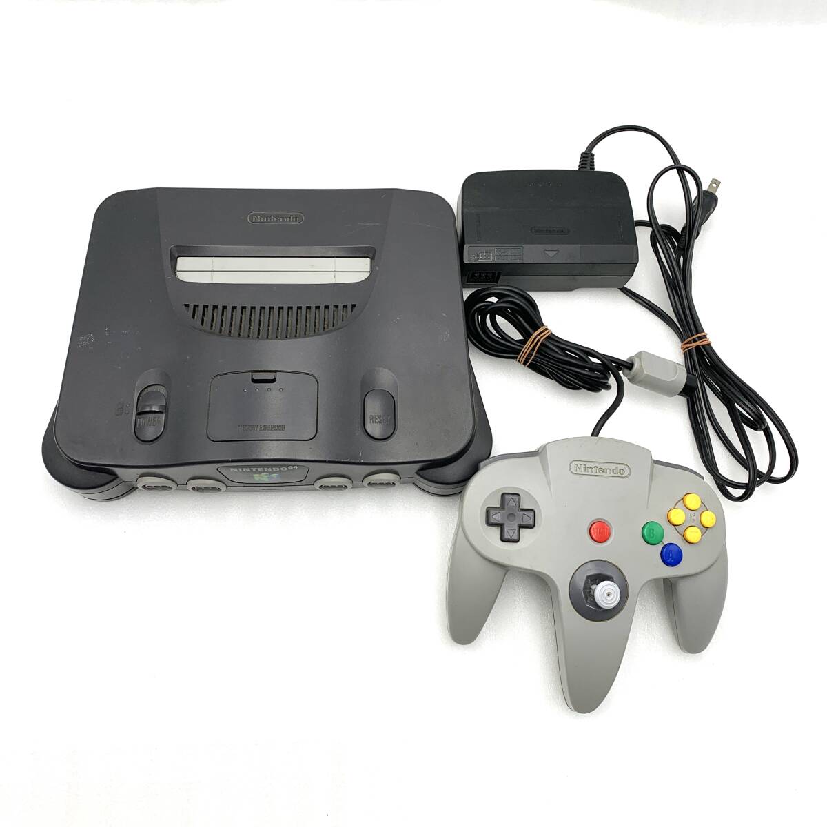 任天堂 Nintendo ニンテンドウ64 ブラック 本体 コントローラー付き AVケーブル欠品　241220120