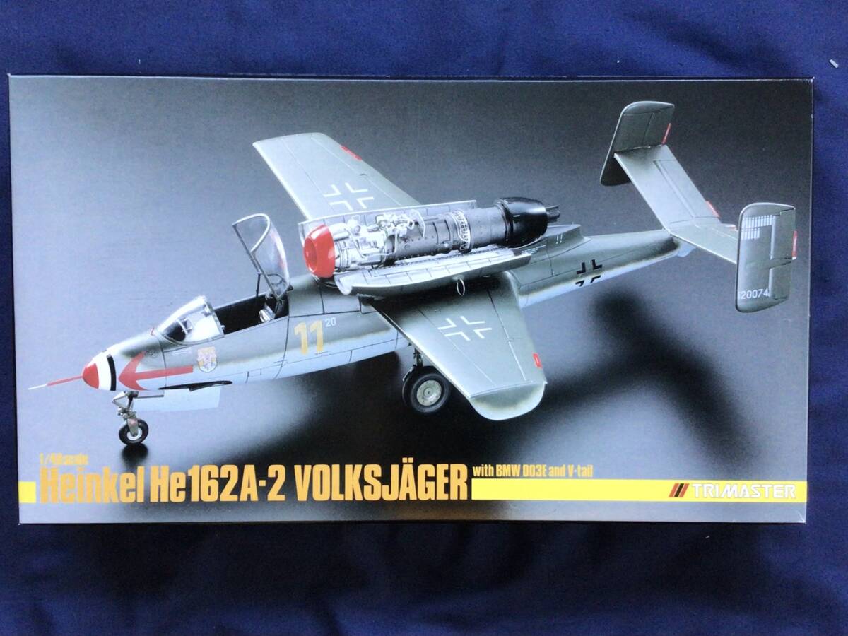 ■送料 230円～1/48 トライアスター ハインケル He162A-2 サラマンダー w/ 可動式BMW003E エンジンカウリング