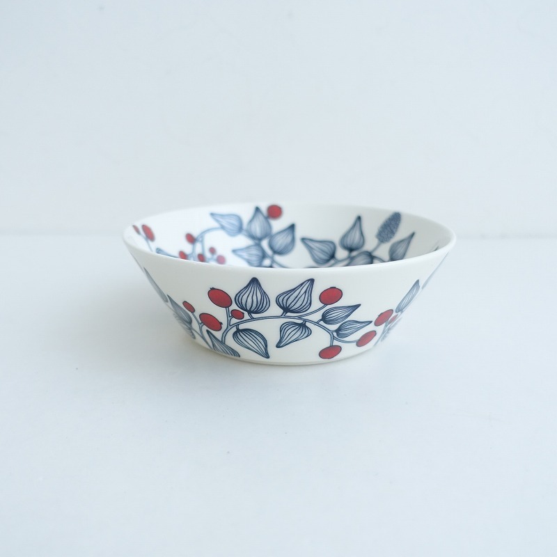 【北欧】美品/アラビア ARABIA *Runo Frost berry ボウル 17cm*食器お皿【陶器】(wa87-2407-96)【31H42】