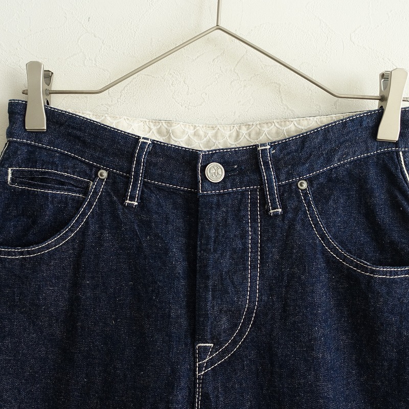 [ обычная цена 4.1 десять тысяч ] mina perhonen mina perhonen *every day roll выше Denim брюки *34 джинсы ji- хлеб хлопок лен (1-2411-506)[22L42]