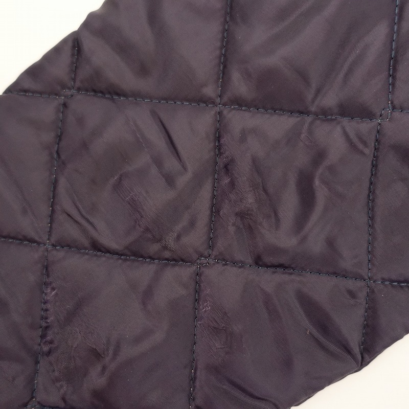 http://ラベンハム LAVENHAM *フード付きキルティングジャケット*36ダークパープルキルト中綿(jk33-2311-285)【32K32a】
