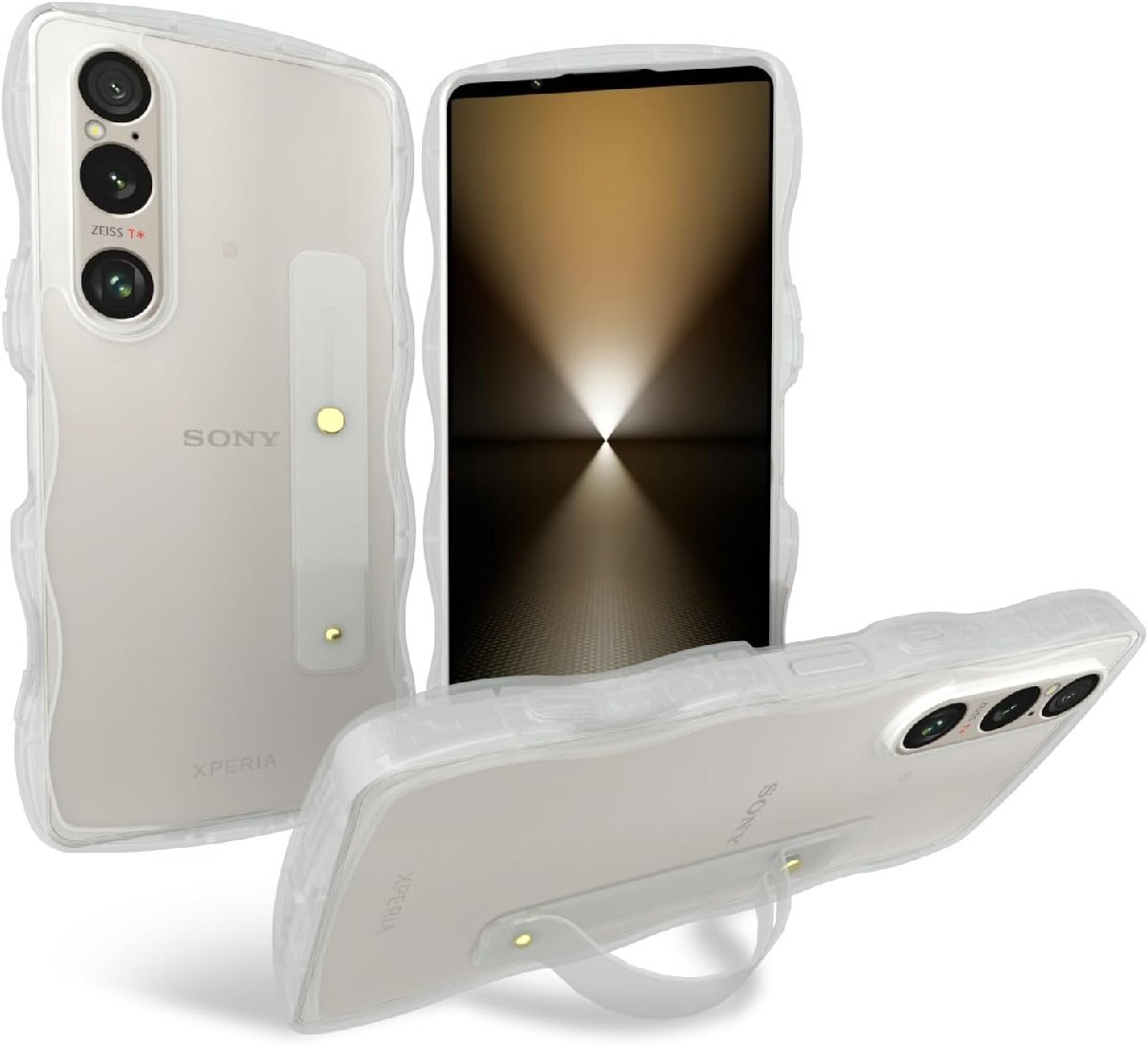 Xperia 1 VI ケース クリア スタンド機(jī)能 クリア　LL0171