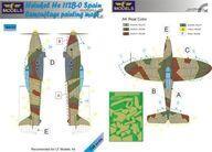 新品塗料・工具 1/48 He112B-0 スペイン 迷彩塗装 マスクシール (LFモデル用) [LFMM48103]